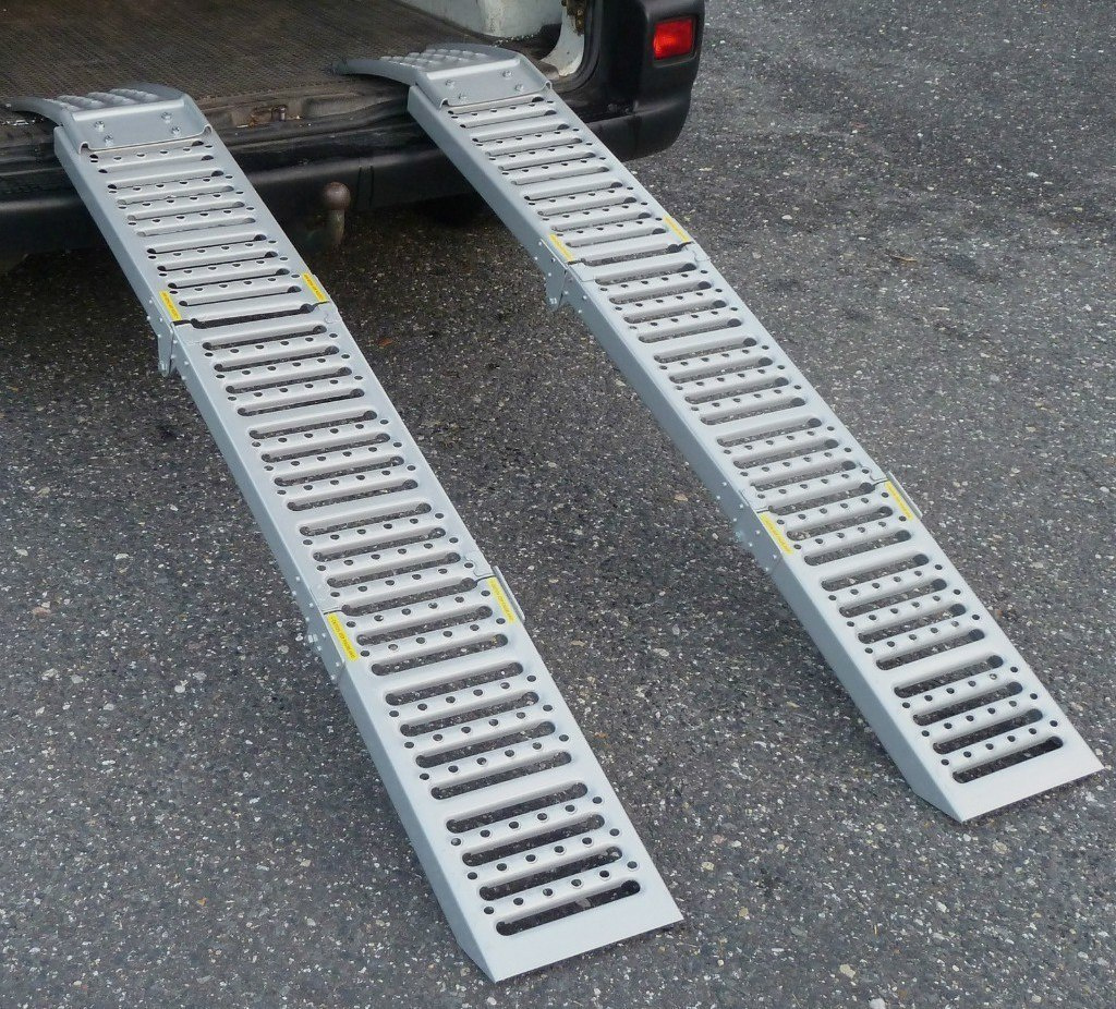 Sada Ramp nájezdů skládací do 2,2T Komplet ocelových nájezdů 2ks MS11363